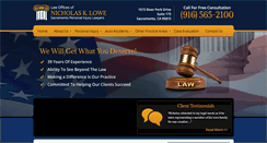 Desktop Screenshot of nicklowelaw.com