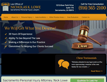 Tablet Screenshot of nicklowelaw.com